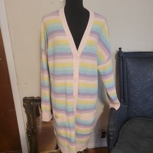 Hot Topic Rainbow duster. Sz XL